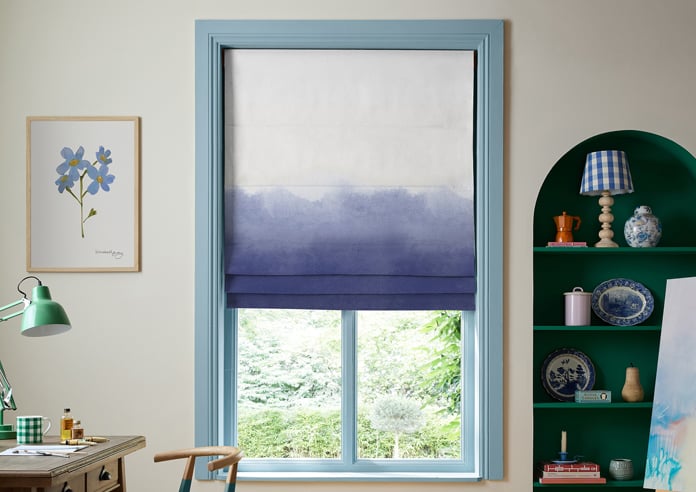 Bluebellgray Ombre, Cornflower - Roman Blind - Image 3